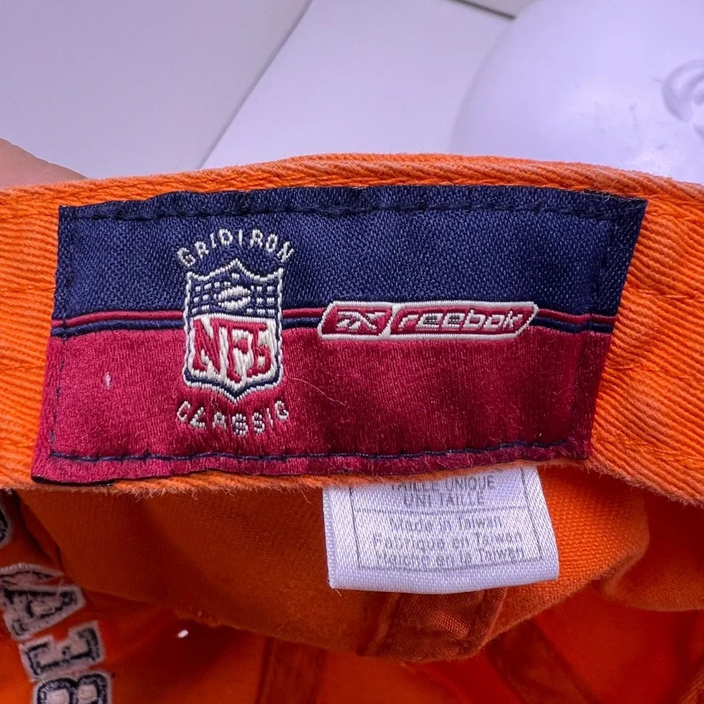 Reebok Chicago Bears NFL Gridiron Classic Football Hat Orange‎ Adjustable Cap 20